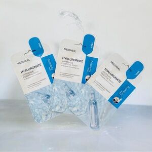 NEW MEDIHEAL 3-Pack Essential Face Mask Hyaluronate Watermide - Collagen